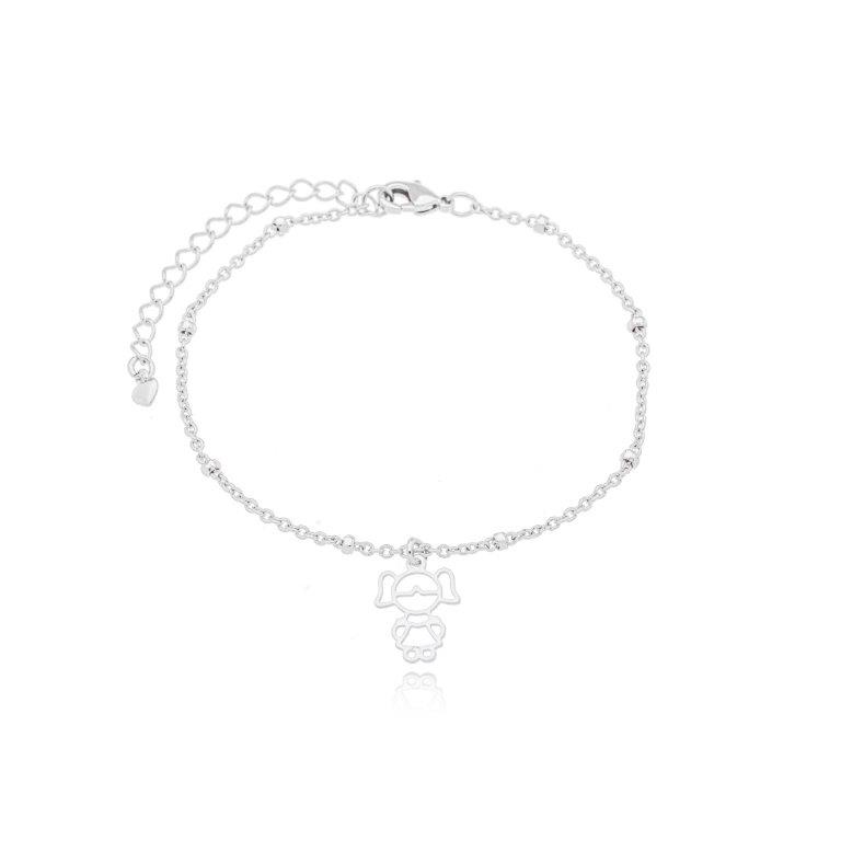 Pulseira Filha(o) com Esferas Ouro