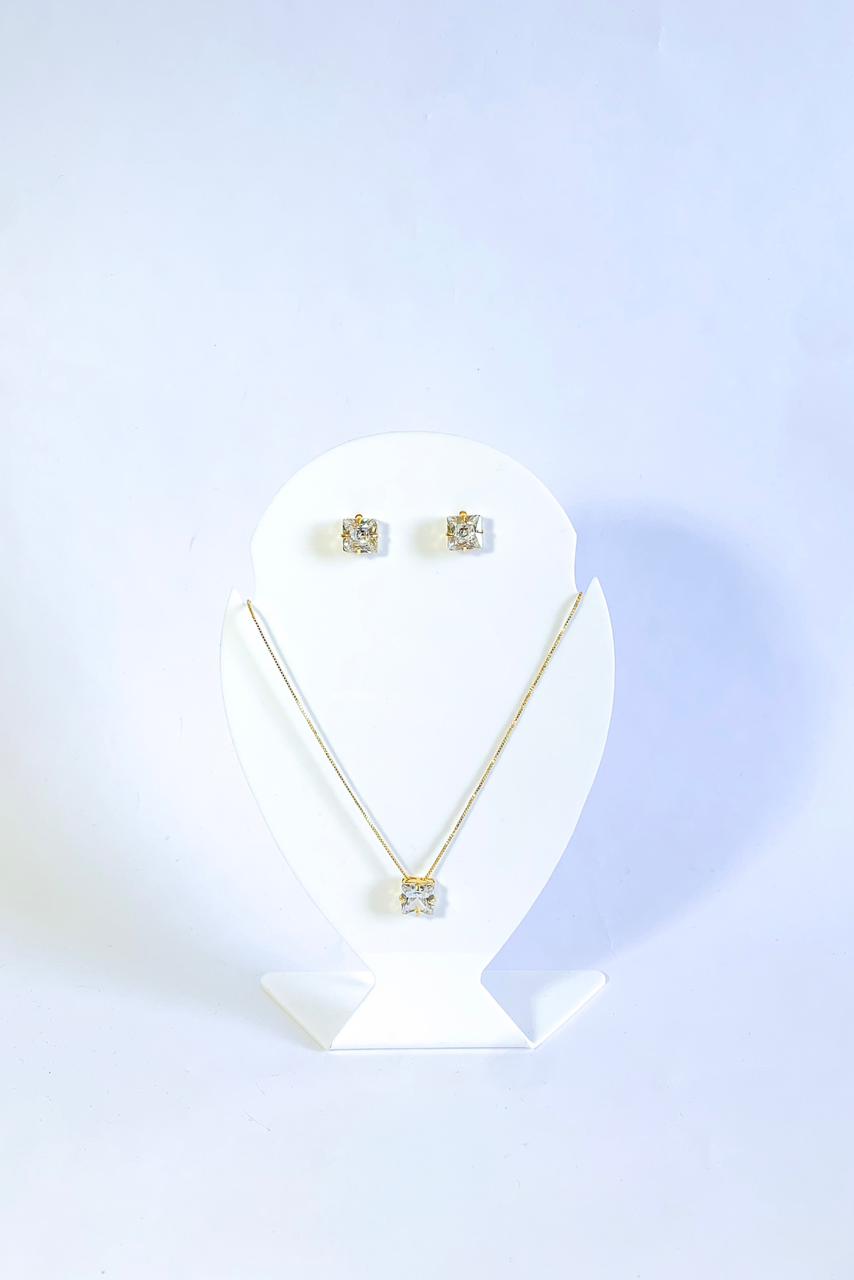 Conjunto Quadrado Rosa Ouro