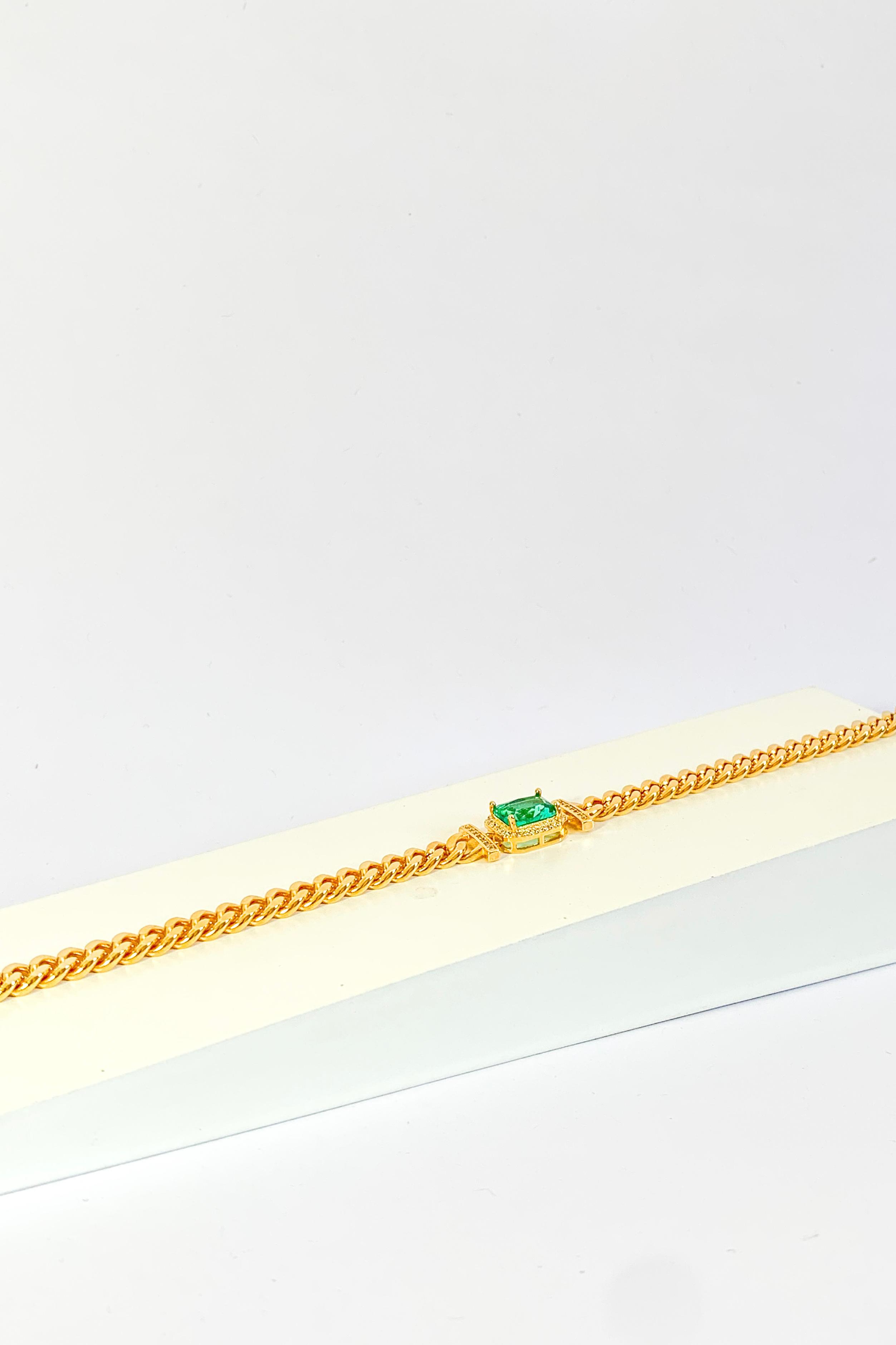 Pulseira Groumet e Pingente Colors