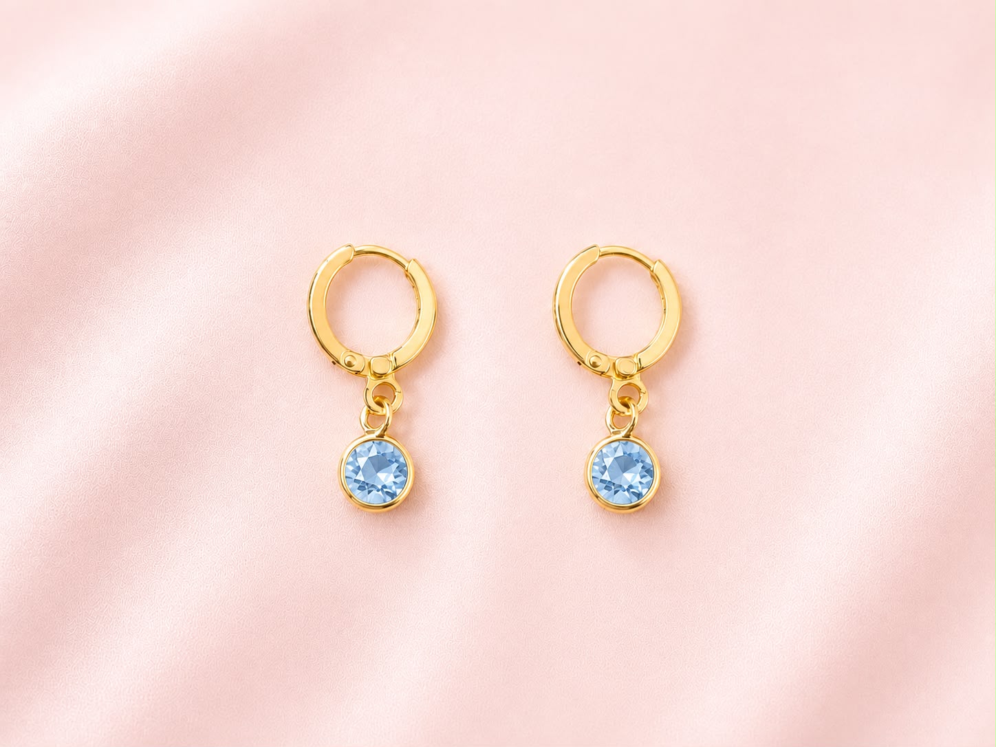 Brinco Argola Zirconia Redonda Colors Ouro
