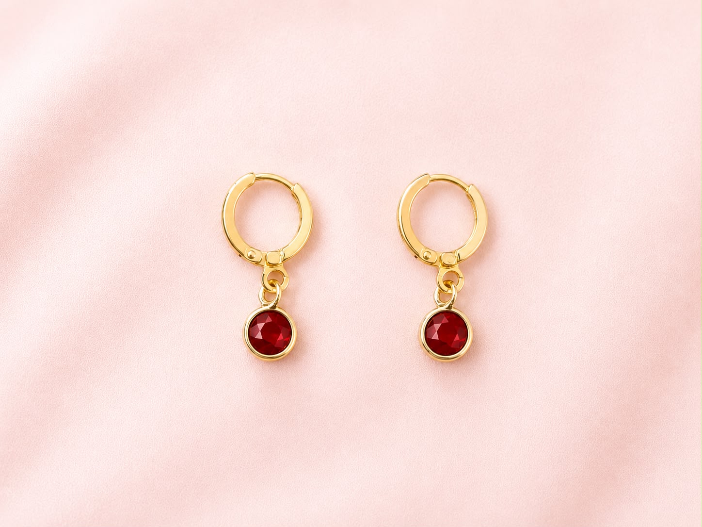 Brinco Argola Zirconia Redonda Colors Ouro