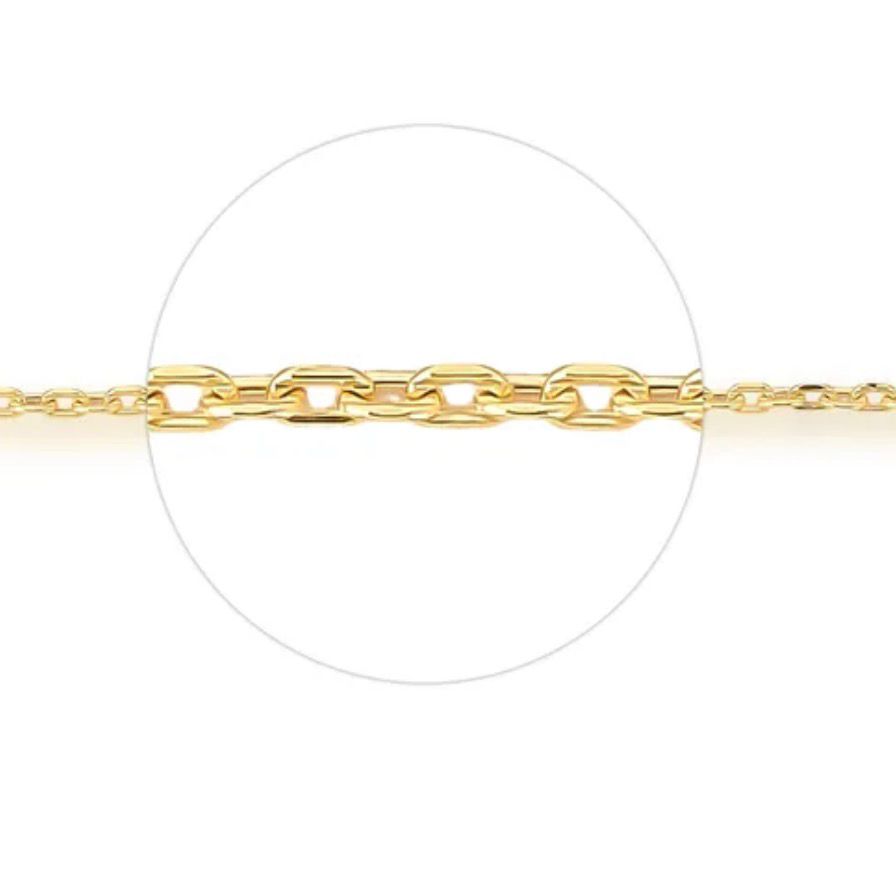 Colar Cadeadinho 45cm Ouro