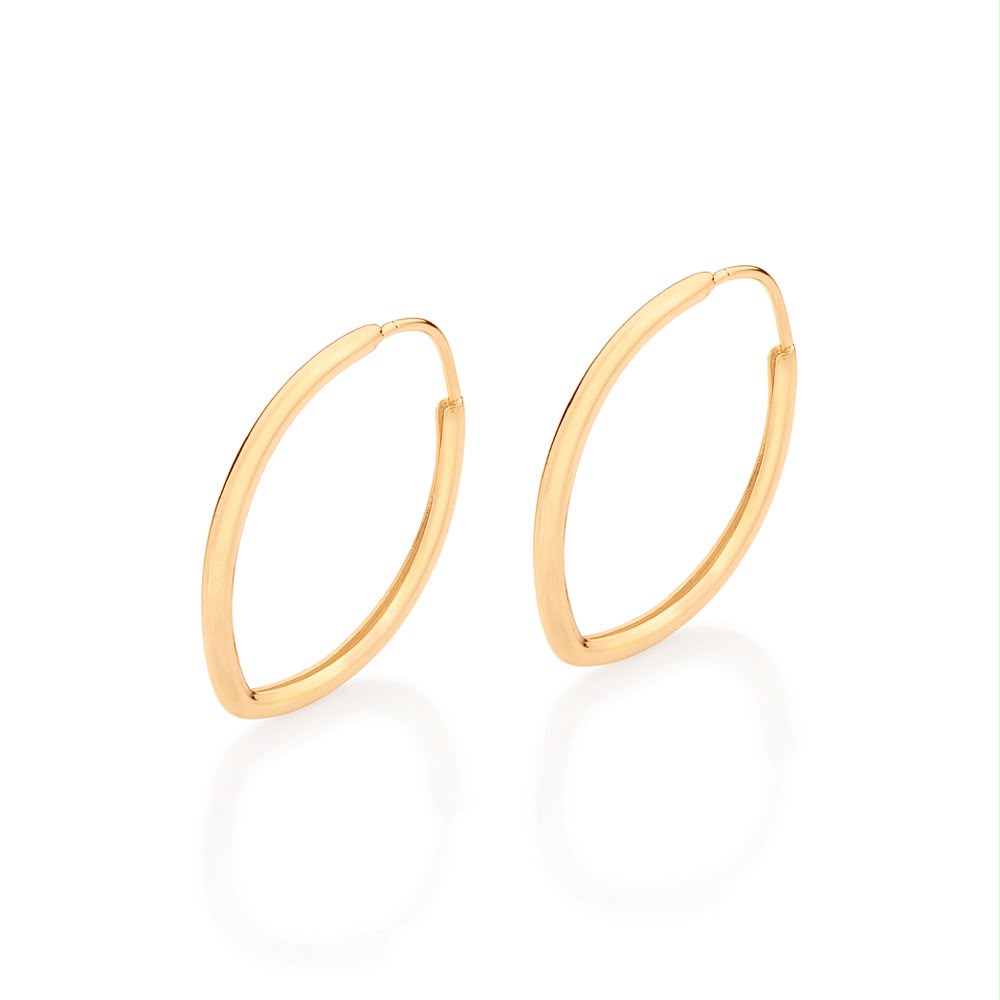 Brinco argola oval