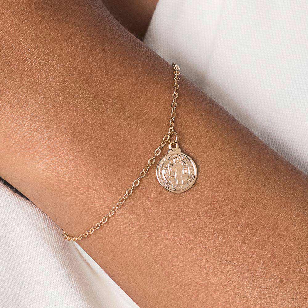 Pulseira com pingente Sao Bento