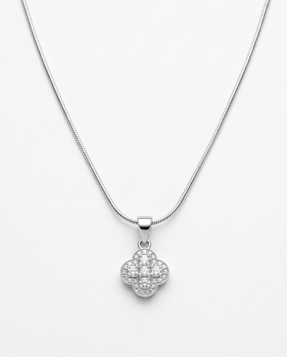 CONJUNTO TREVO ZIRCÔNIA