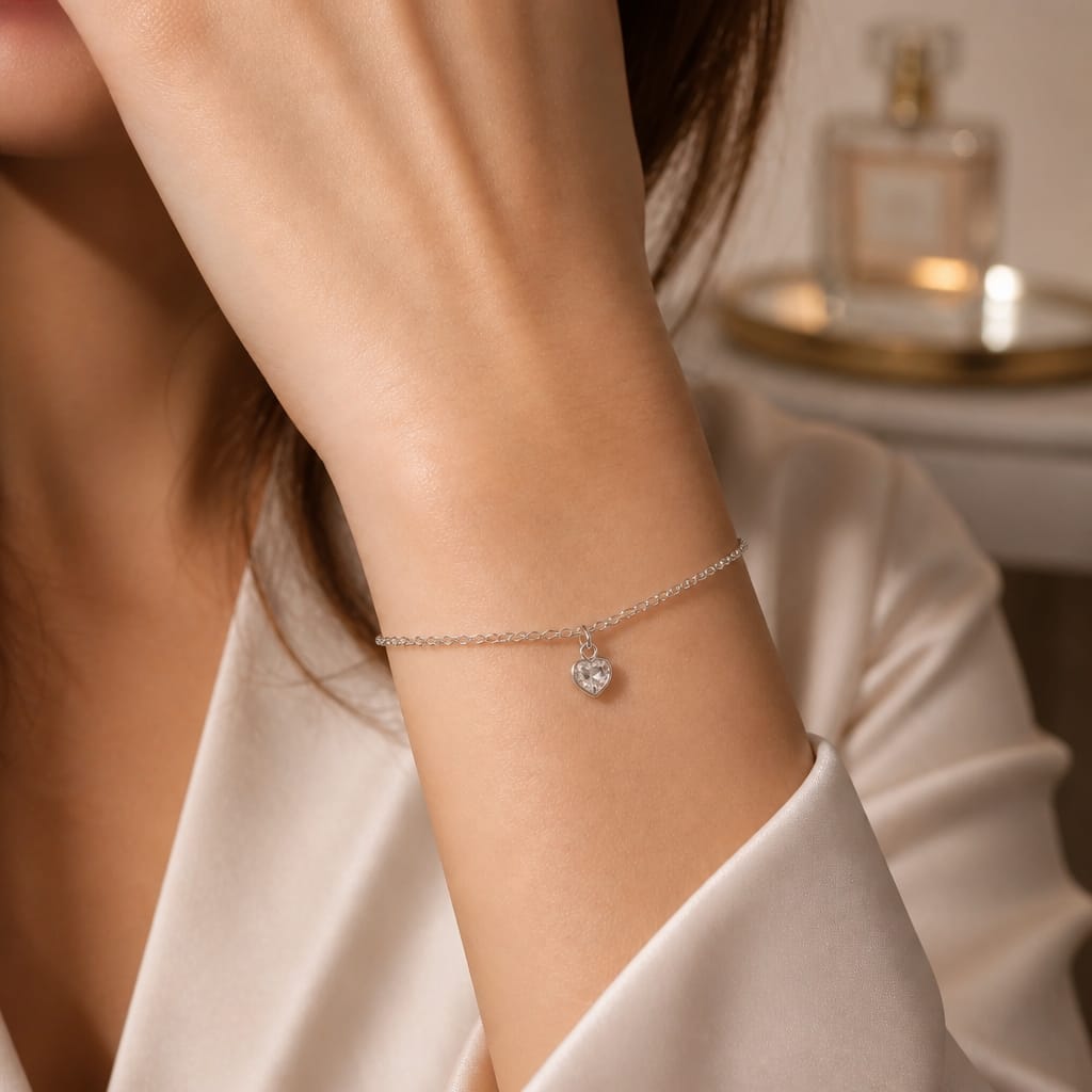PULSEIRA PINGENTE CORAÇÃO