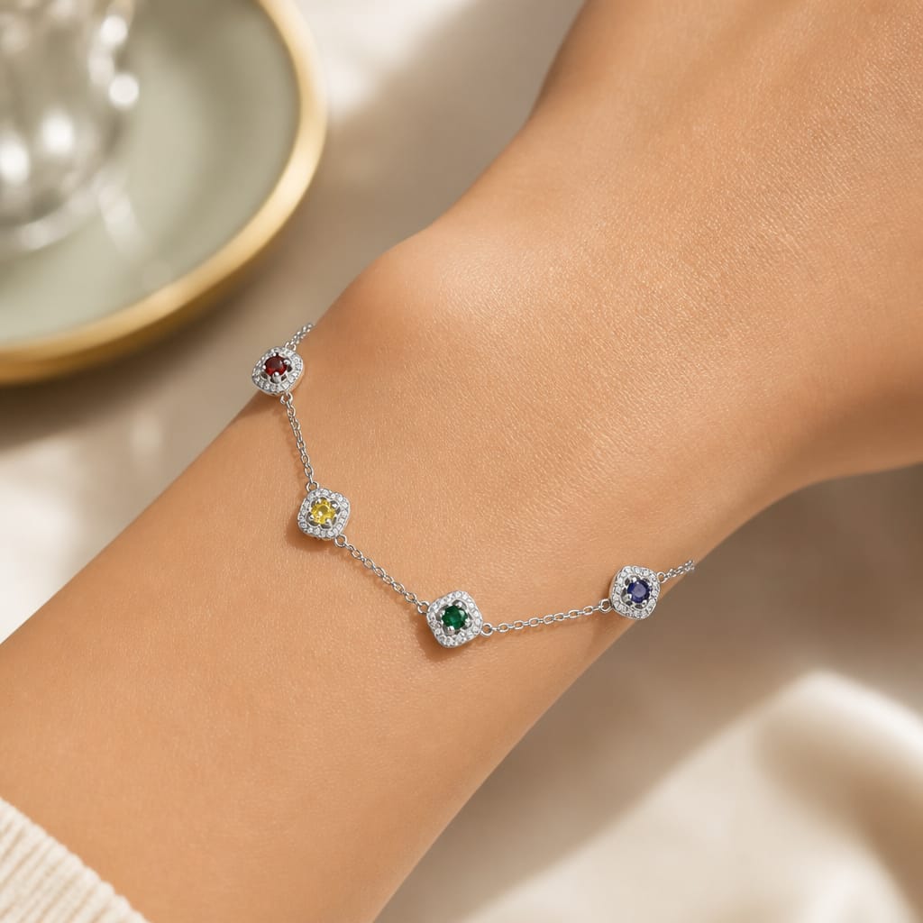 PULSEIRA TREVO CRAVEJADO
