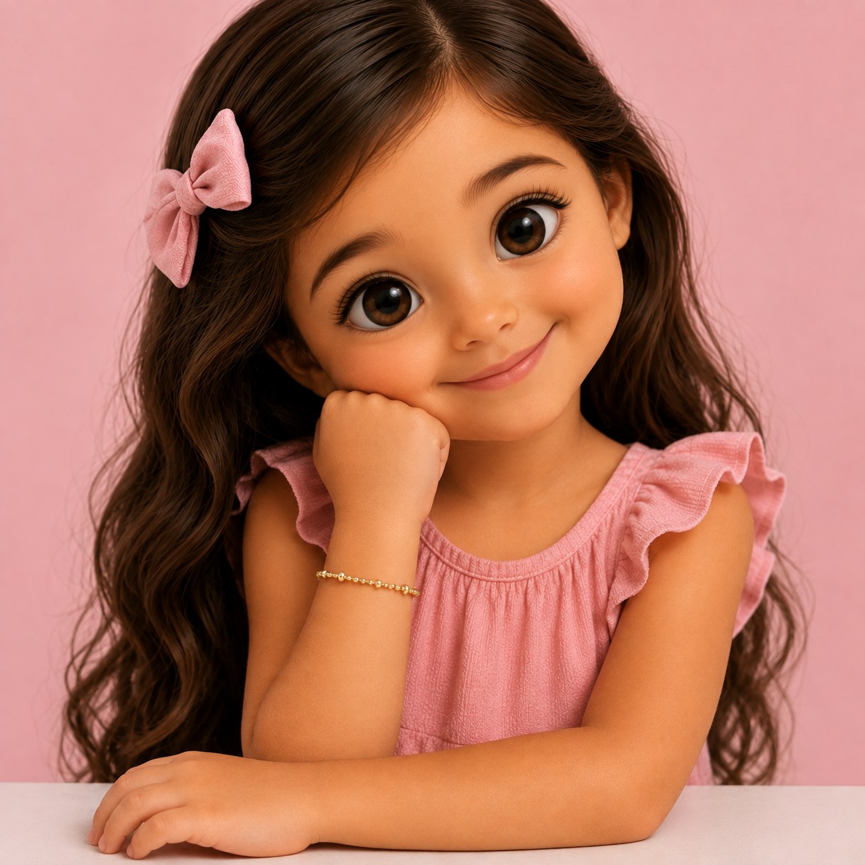 Pulseira infantil bolinhas Bruna Semijoias