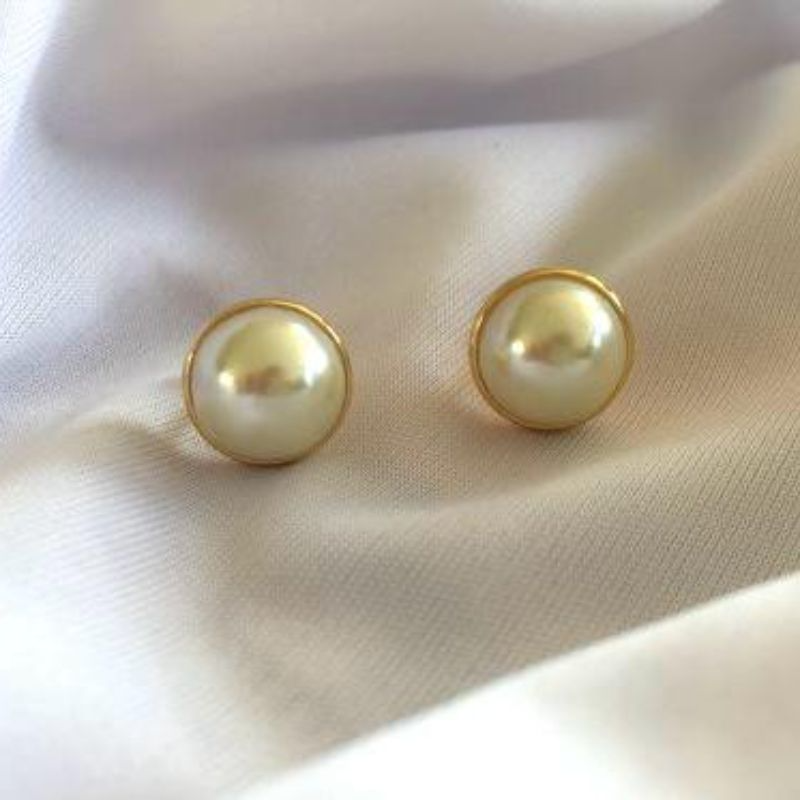 Brinco Pérola P Banhada a Ouro 18k