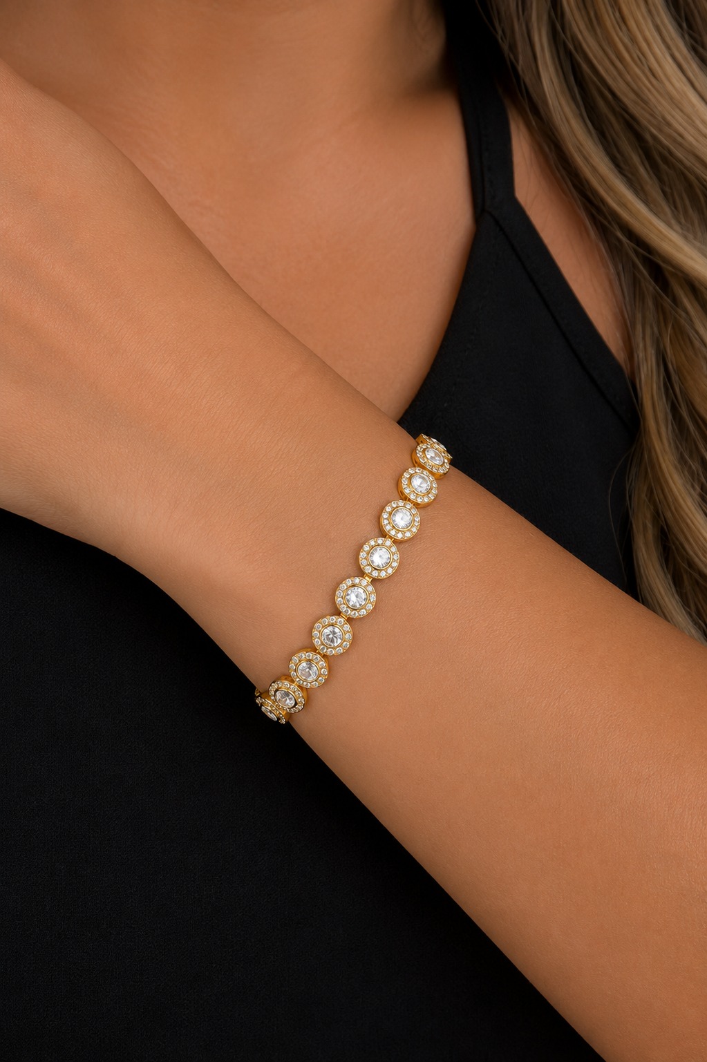 Pulseira Luxo Cravejados