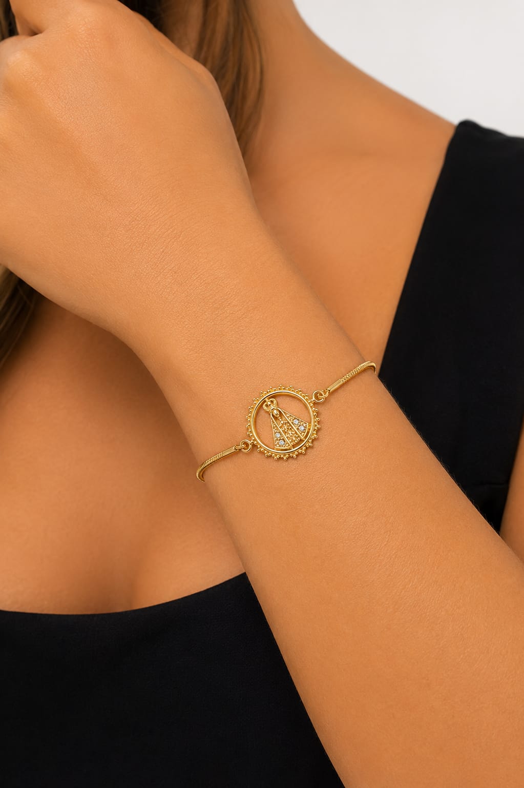 Pulseira Nossa Senhora Aparecida  Elegância e Fé