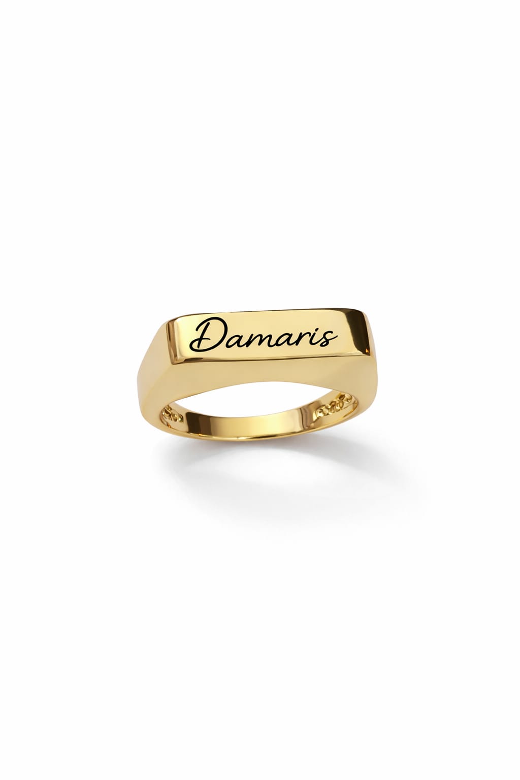 Anel Personalizado Dourado.