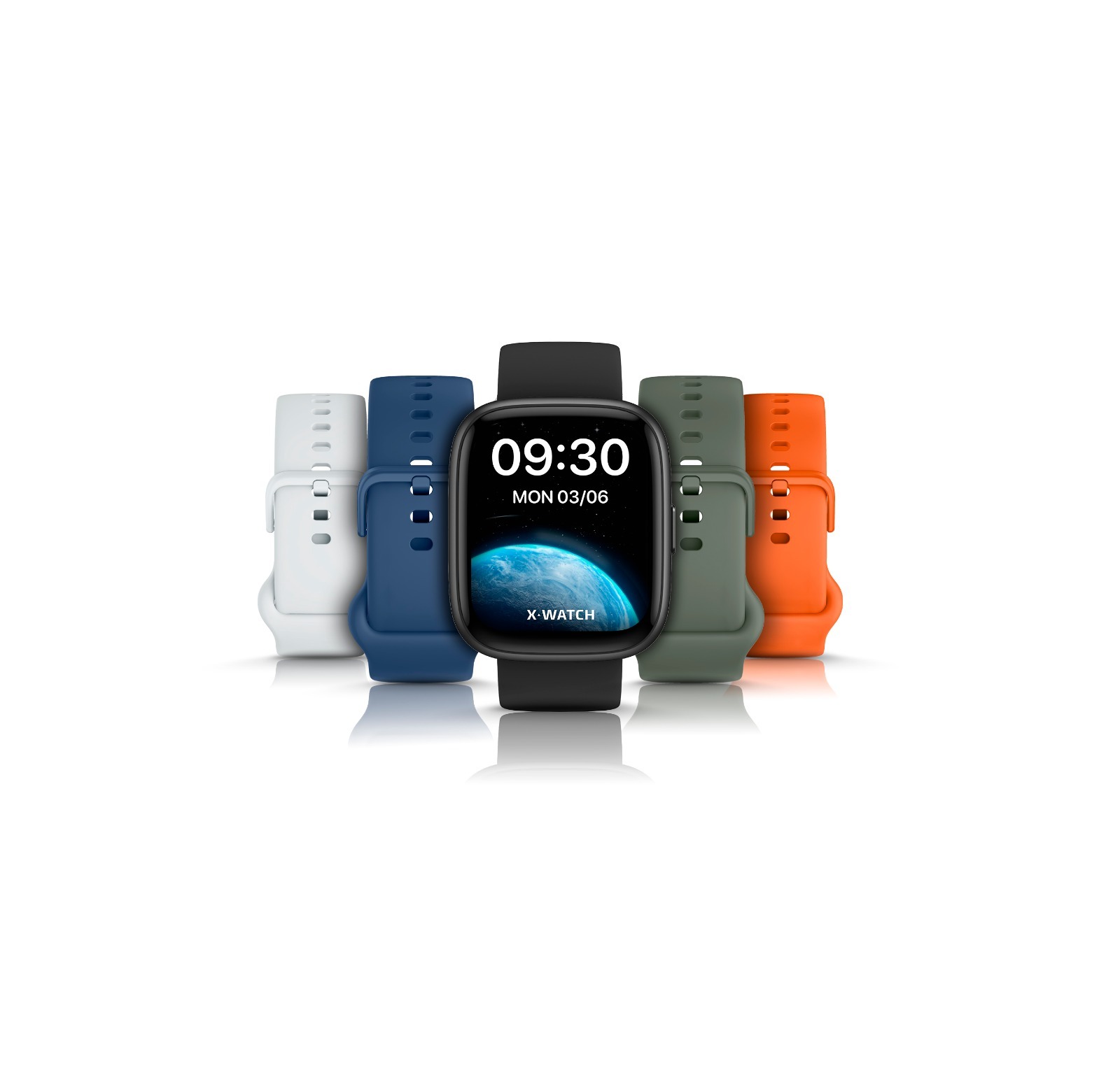 Smartwatch X-Watch Unissex com Pulseiras Coloridas.