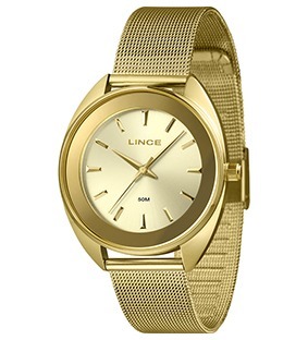 Relógio Feminino Lince Golden.