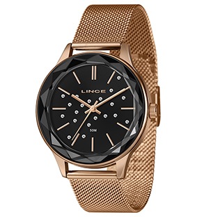 Relógio Feminino Lince Golden Diamond Milano