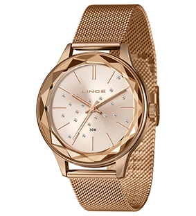 Relógio Feminino Lince Golden Diamond Milano
