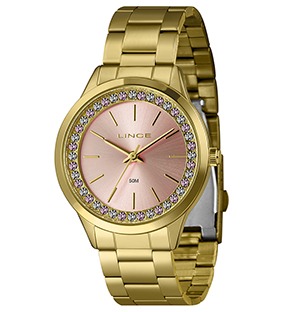 Relógio Feminino Lince Golden Versailles Dourado
