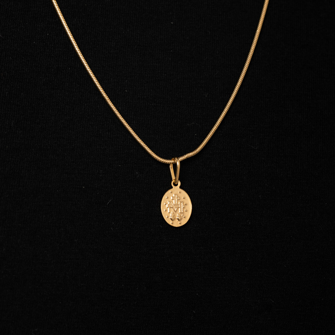PINGENTE SANTO  MINI- BANHADO A OURO 18K