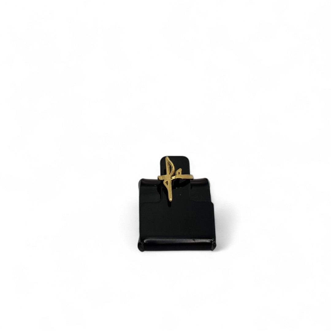 PIERCING FAKE FÉ  - BANHADO A OURO 18K