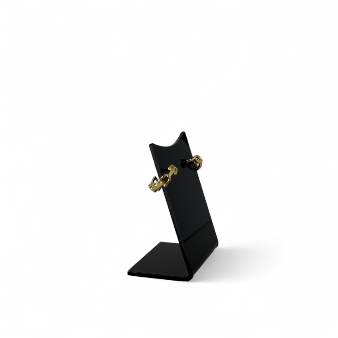 BRINCO ARGOLA CARTHIE GRANDE LISA - BANHADO A OURO 18K