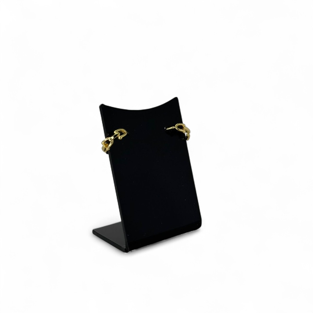 BRINCO ARGOLA CARTHIE GRANDE LISA - BANHADO A OURO 18K