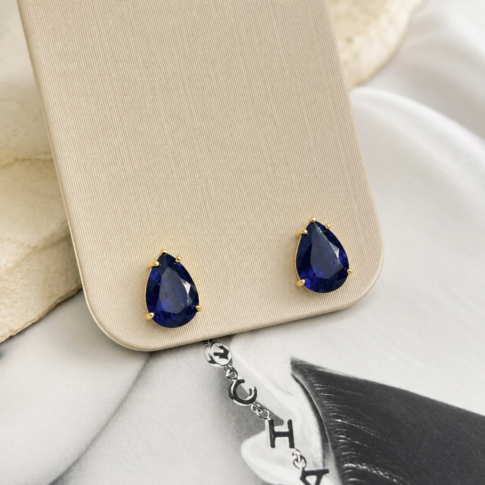 BRINCO PEDRA GOTA AZUL