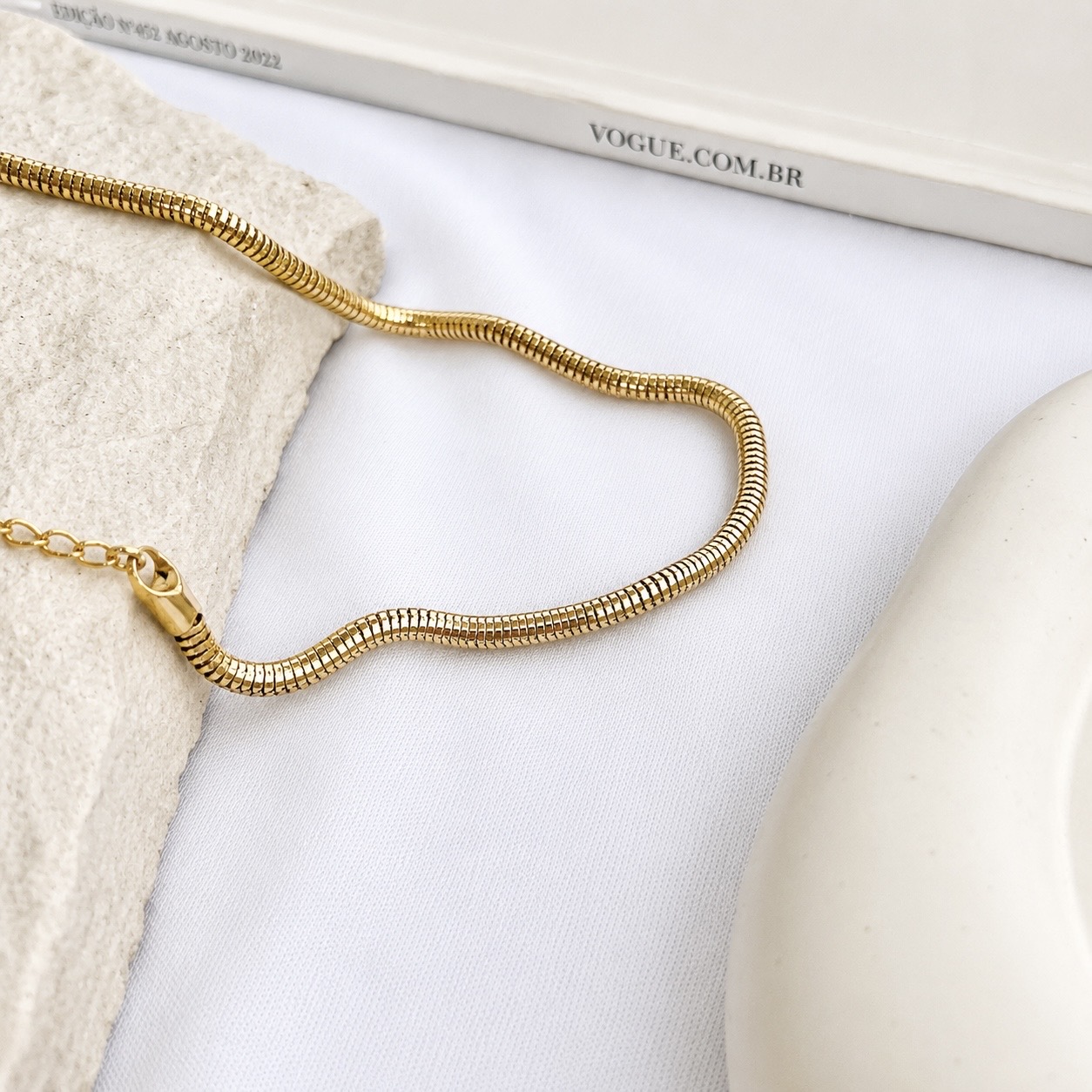 COLAR CHOKER RABO DE RATO 3MM