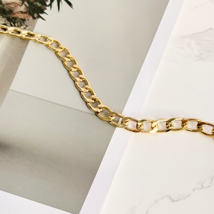 COLAR CHOKER ELO GRUMET ALONGADO 40CM