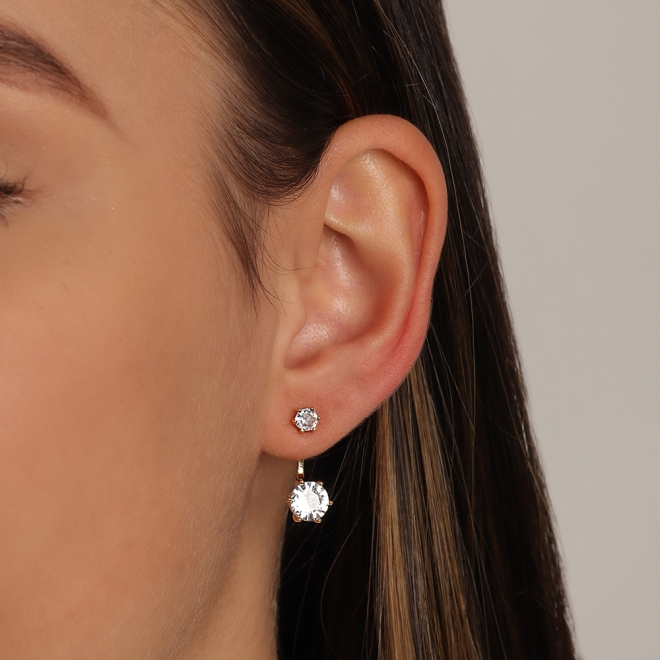 EAR JACKET ZIRCÔNIAS