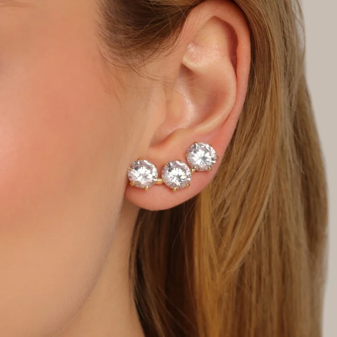 EAR CUFF 3 PONTOS DE LUZ