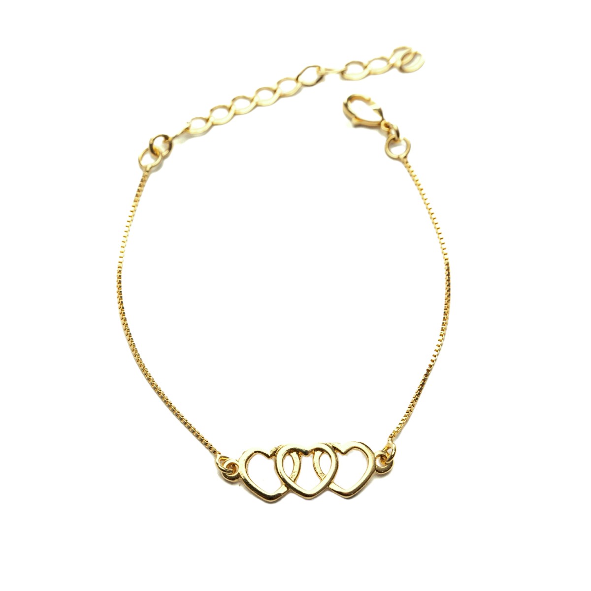 PULSEIRA 3 CORAÇOES VAZADO