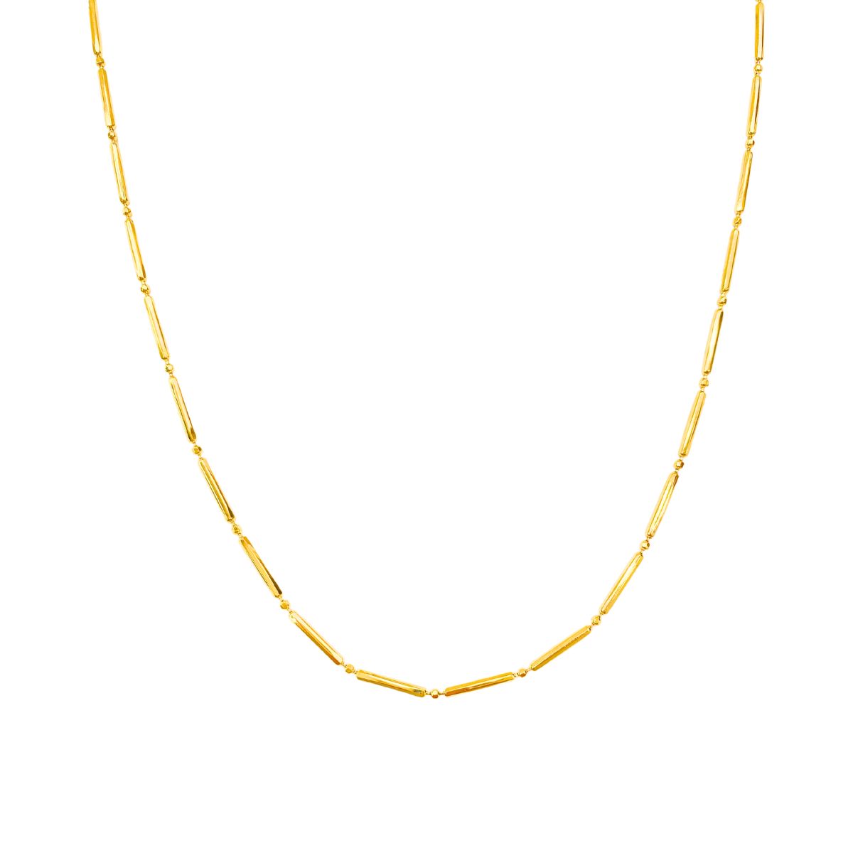 CHOKER PALITO INTERCALADO COM MINI BOLINHAS