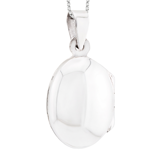 PINGENTE RELICARIO OVAL LISO 12X16MM