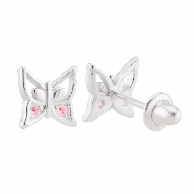 BRINCO PEQUENO P925 INFANTIL BORBOLETA PINK