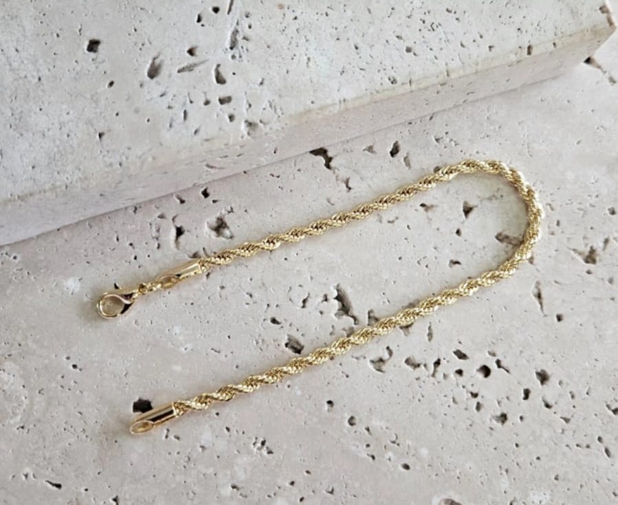 Pulseira Cordão Baiano 14cm (Infantil/Pulso Fino)