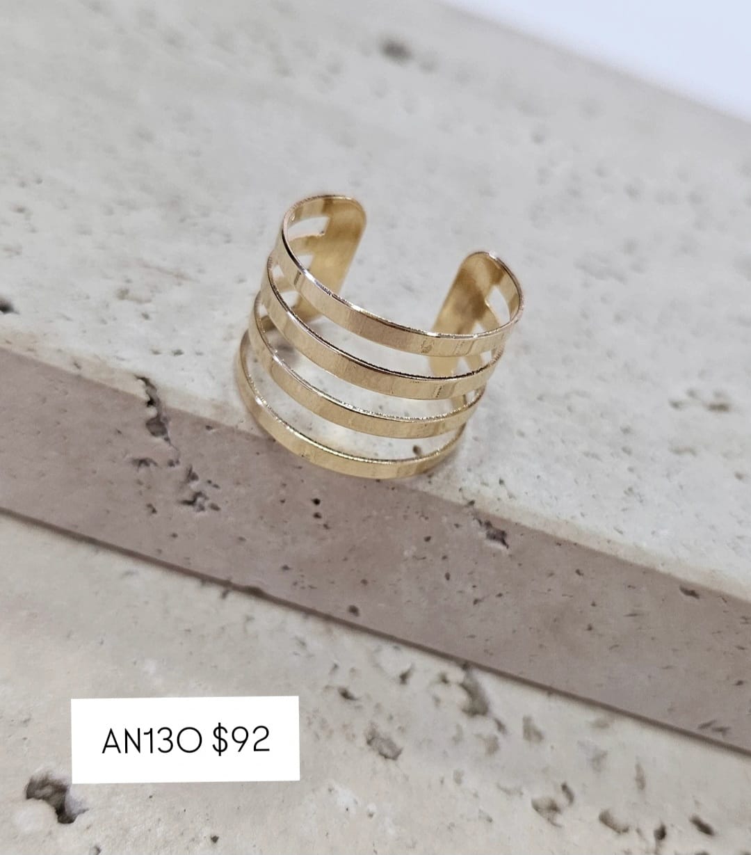 Anel Listras Vazadas Ajustavel N23