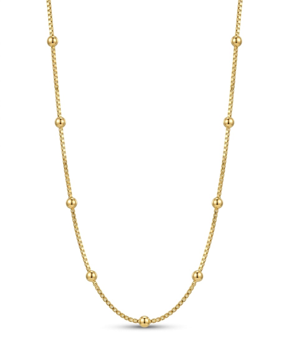 Gargantilha Veneziana Mini Esferas 50cm