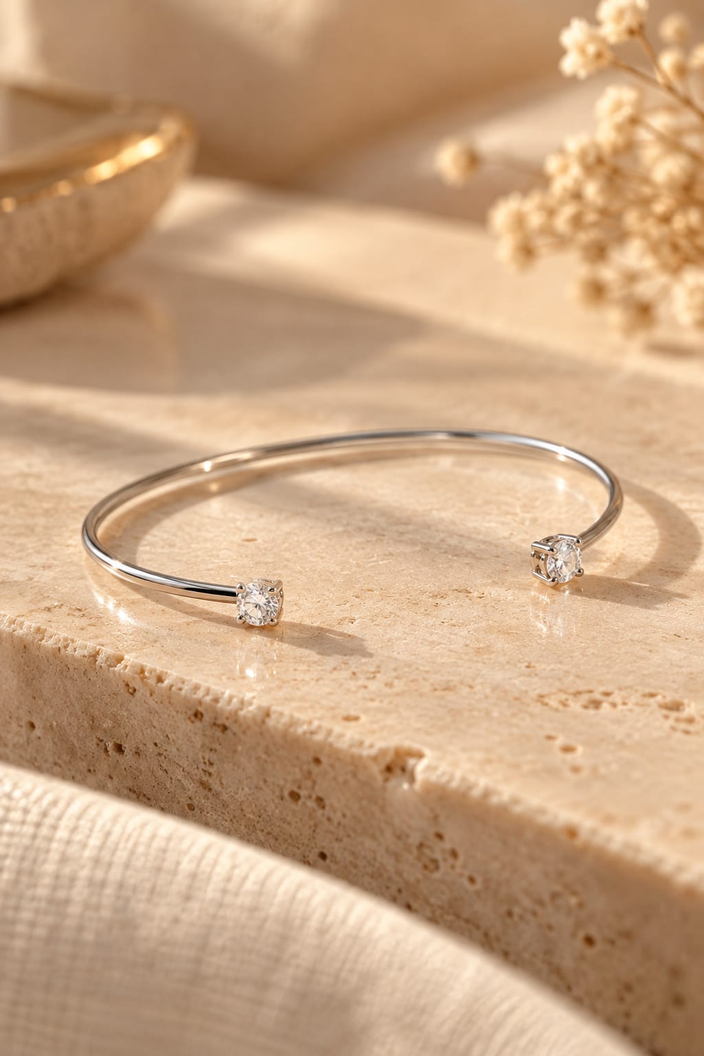 Bracelete Zirconia nas Pontas