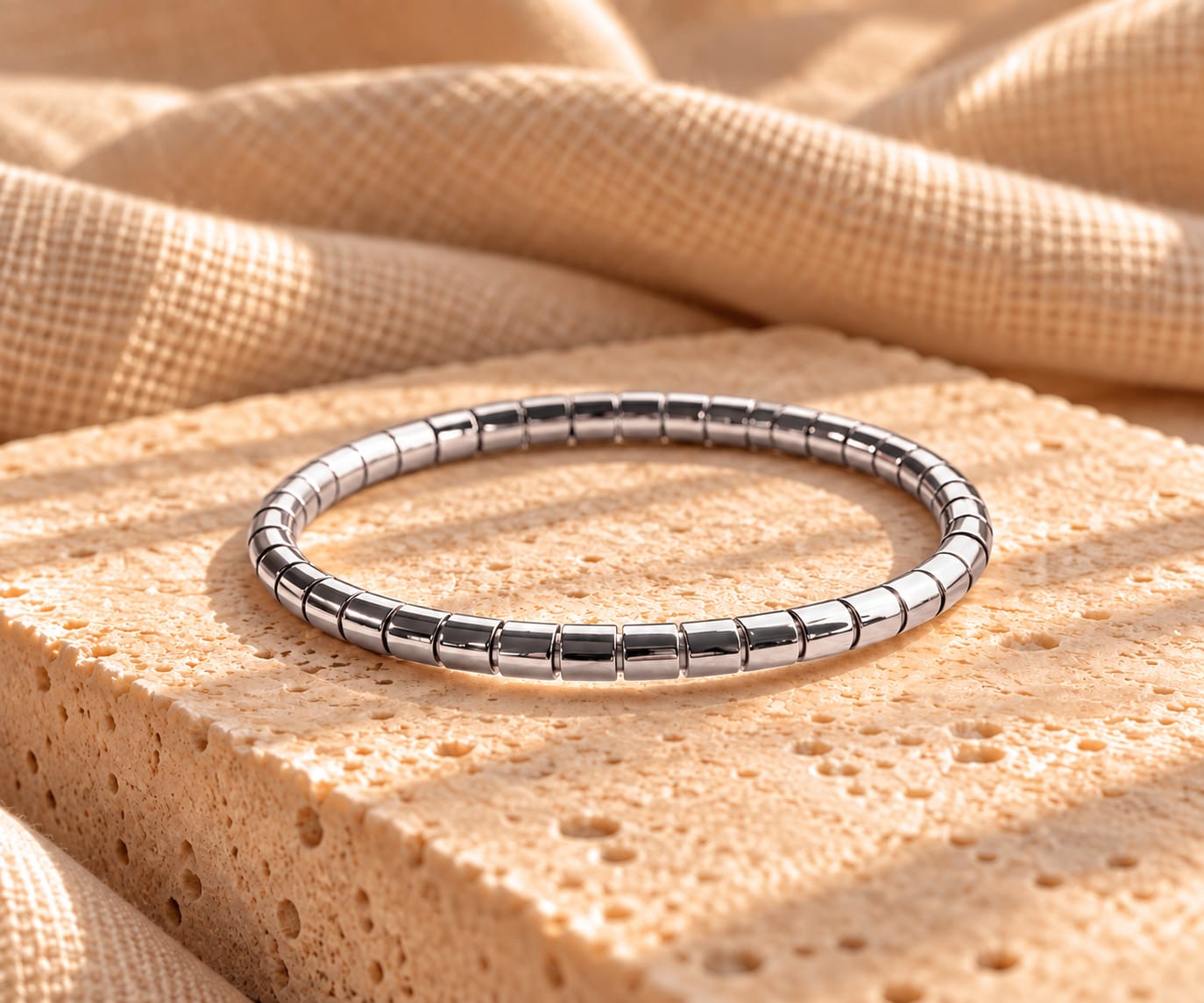 Bracelete Espiral em Aço Inox
