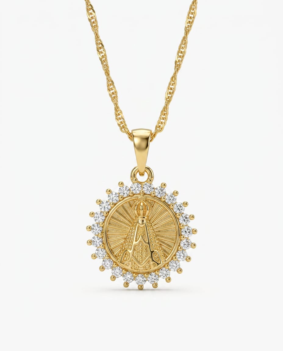 Gargantilha Medalha Nossa Senhora