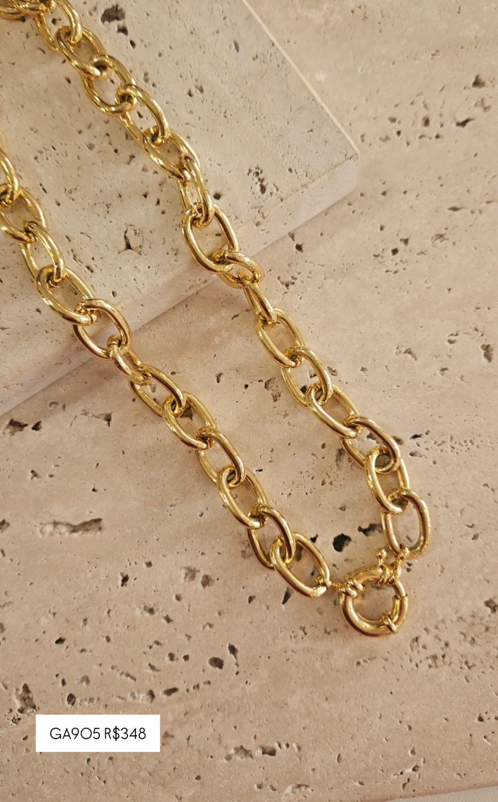 Choker Correntaria Fecho Boia 40cm
