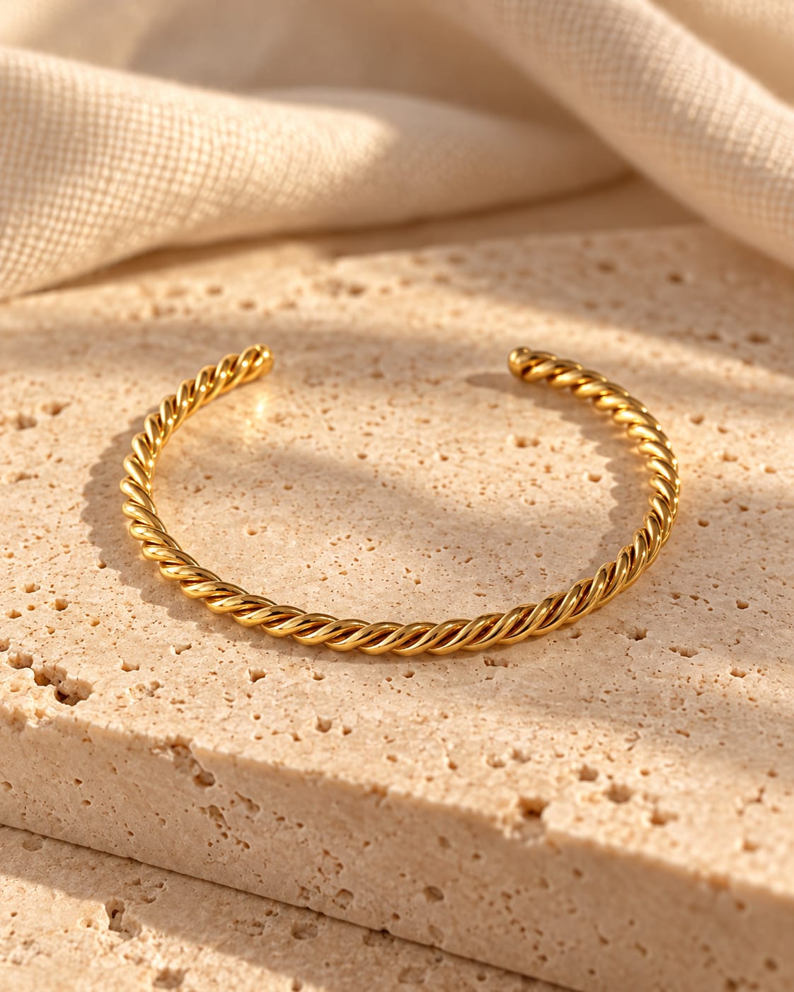 Bracelete Trançado Aro Aberto