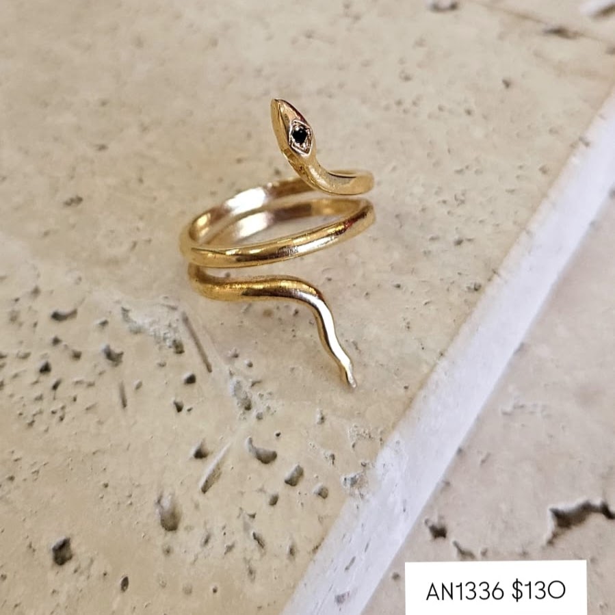 Anel Cobra Enrolada