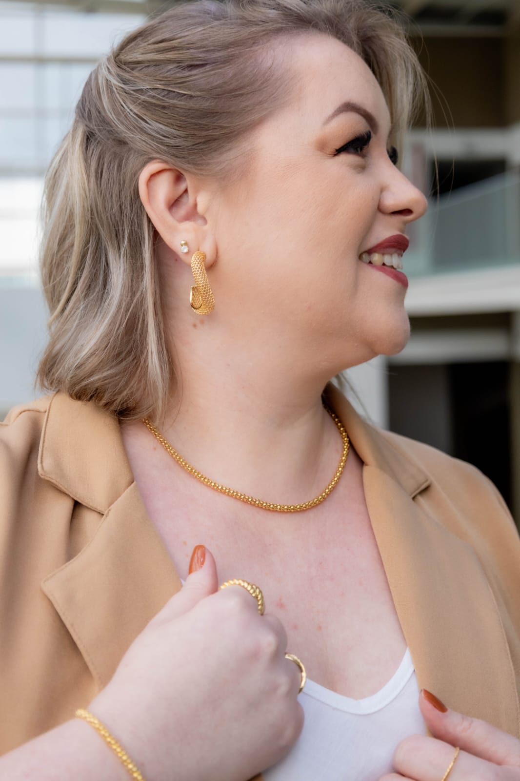 Choker Malha Tubo Grossa