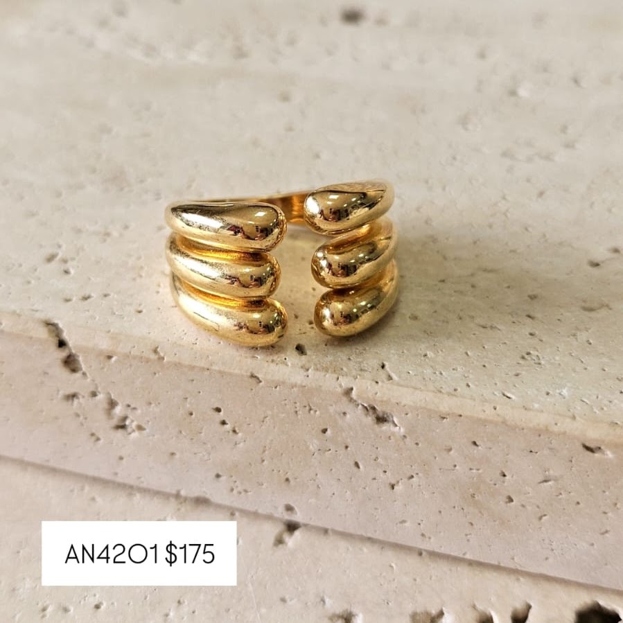Anel Gotas Triplo N22