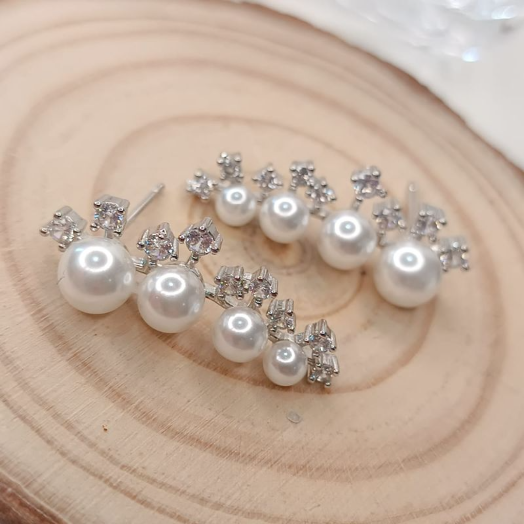 EAR CUFF PEROLA E ZIRCONIA