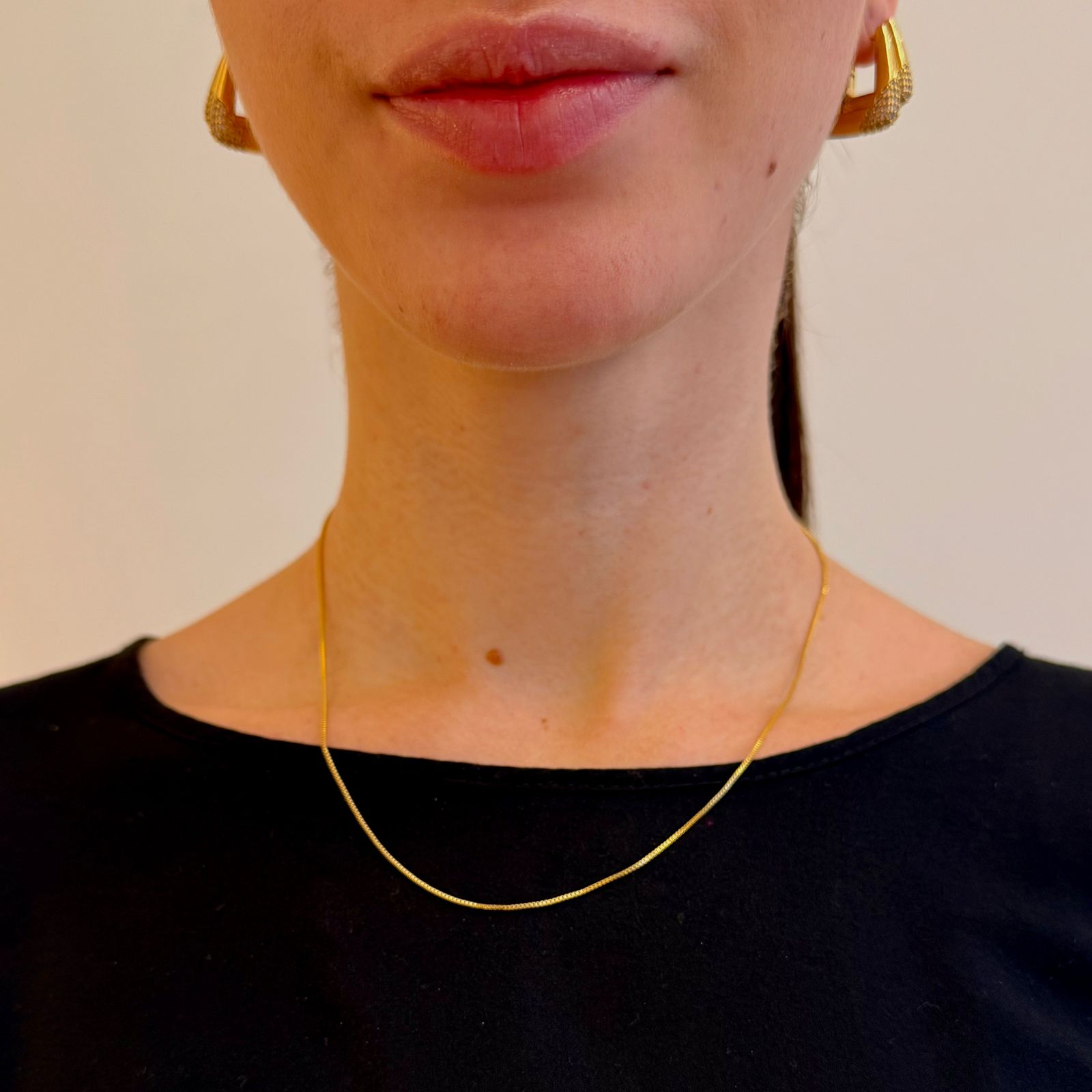 Corrente Veneziana Banhada a Ouro 18k - 45cm