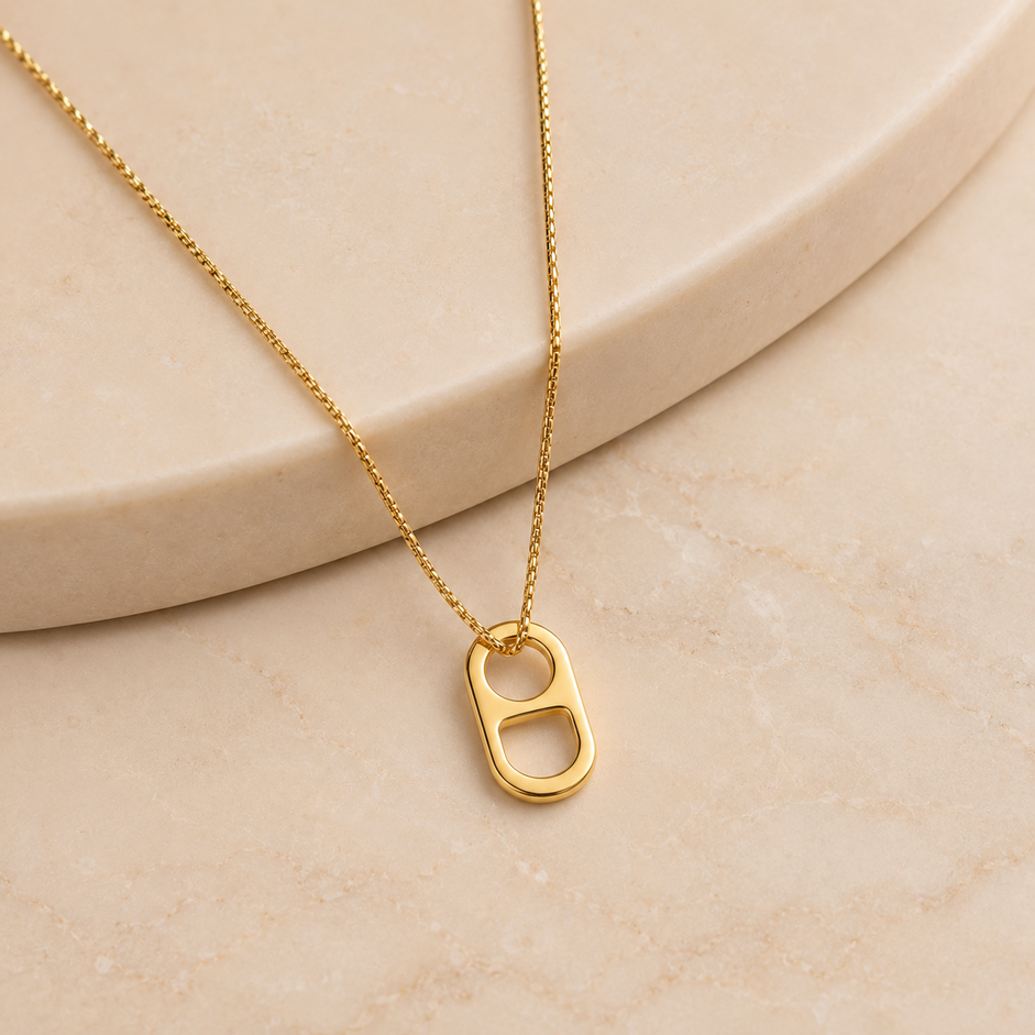 Colar Lacre Banhado a Ouro 18k - 40 cm + 4 cm (Alongador)