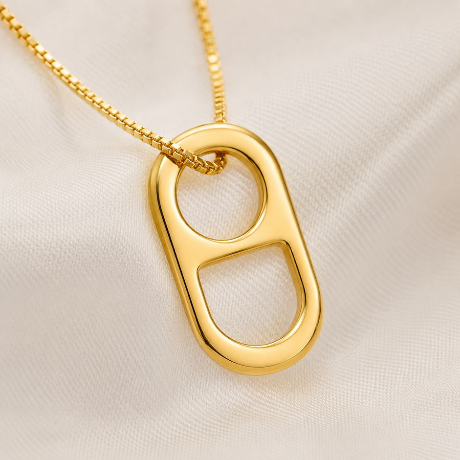 Colar Lacre Banhado a Ouro 18k - 40 cm + 4 cm (Alongador)