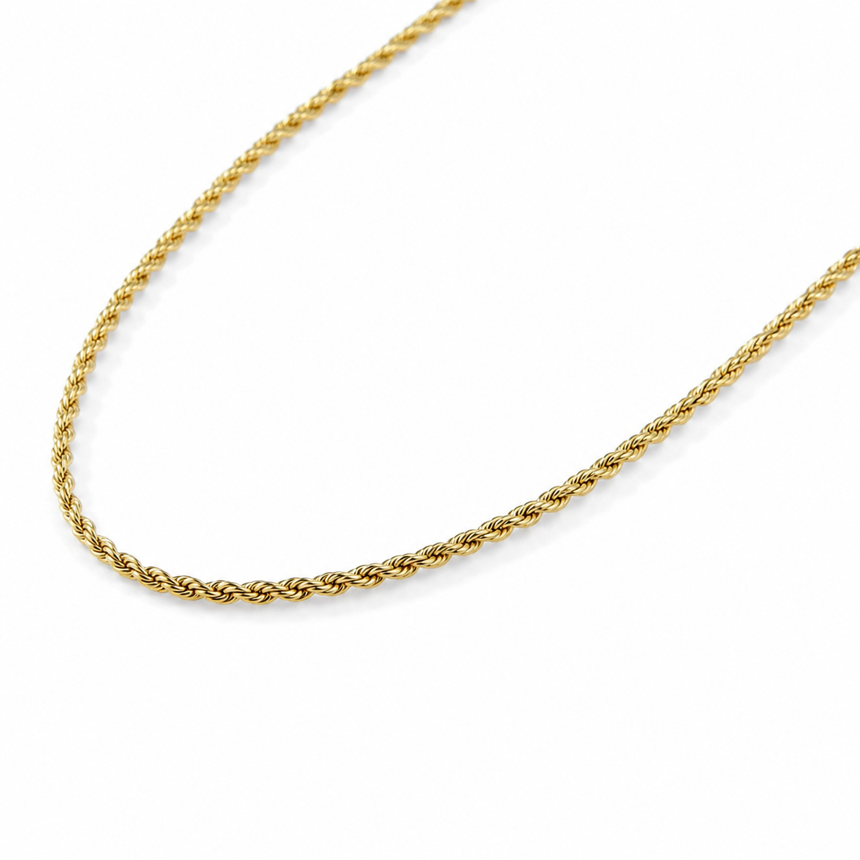 Corrente Cordão Baiano Banhado a Ouro 18k - 50cm